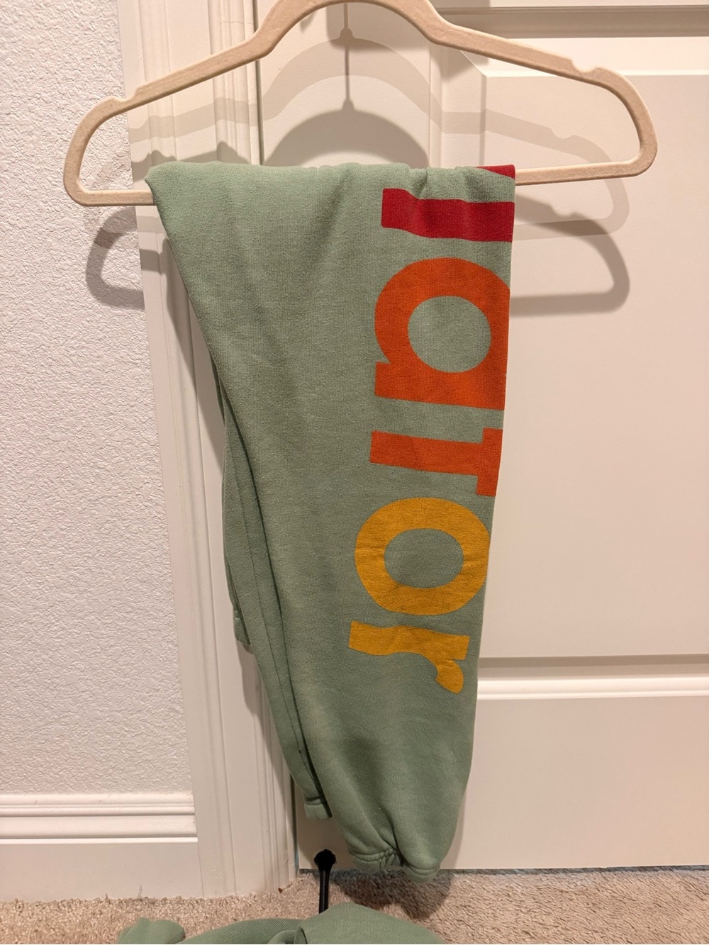 Aviator Nation Sage Green Hoodie Sweatpants SET both XS - Picture 3 of 6